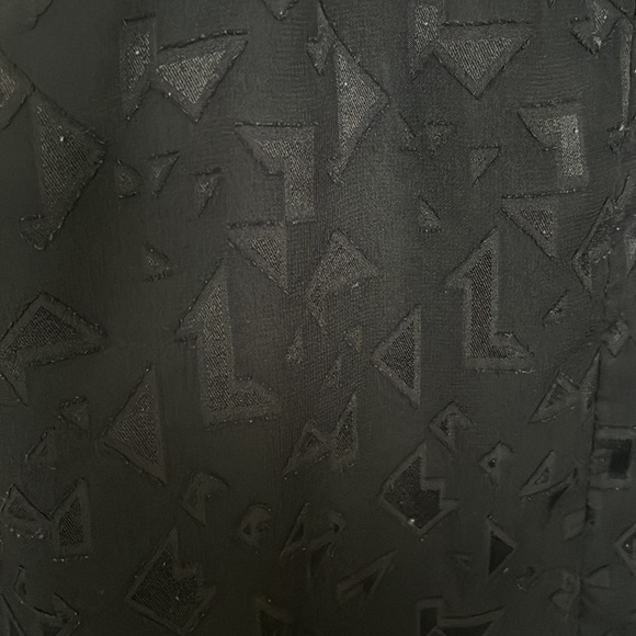 Patterned Black Going Out Top - Size S - Picture 3 of 4